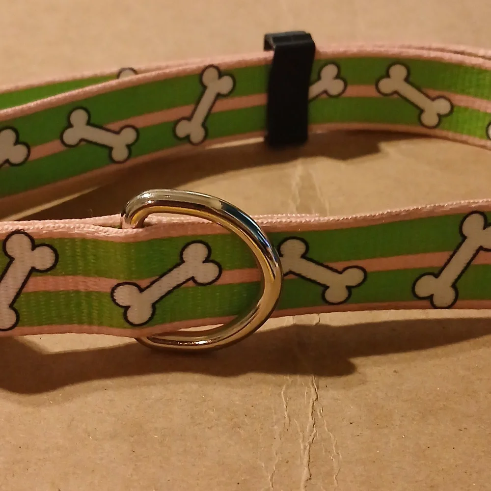NWT Top Paw Dog Bone Print Collar L